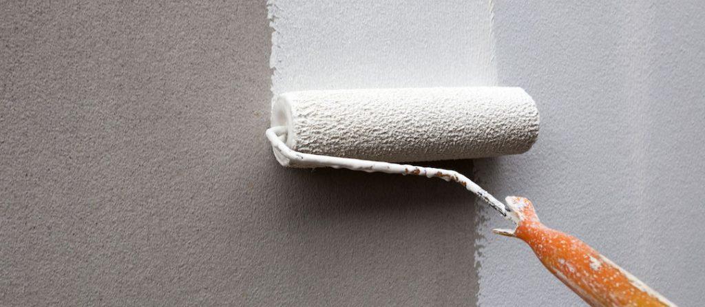 Professional Painter using a roller